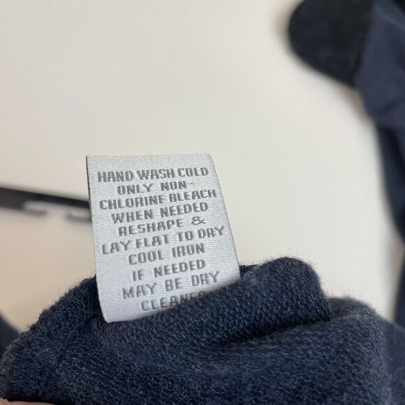 Soft Surroundings Pullover Blue Shawl Collar Lagenlook Size S Oversized Pockets - Picture 9 of 9